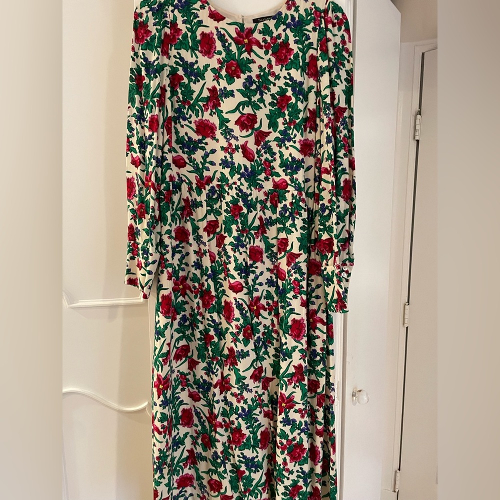 Tara Jarmon, long sleeve floral dress